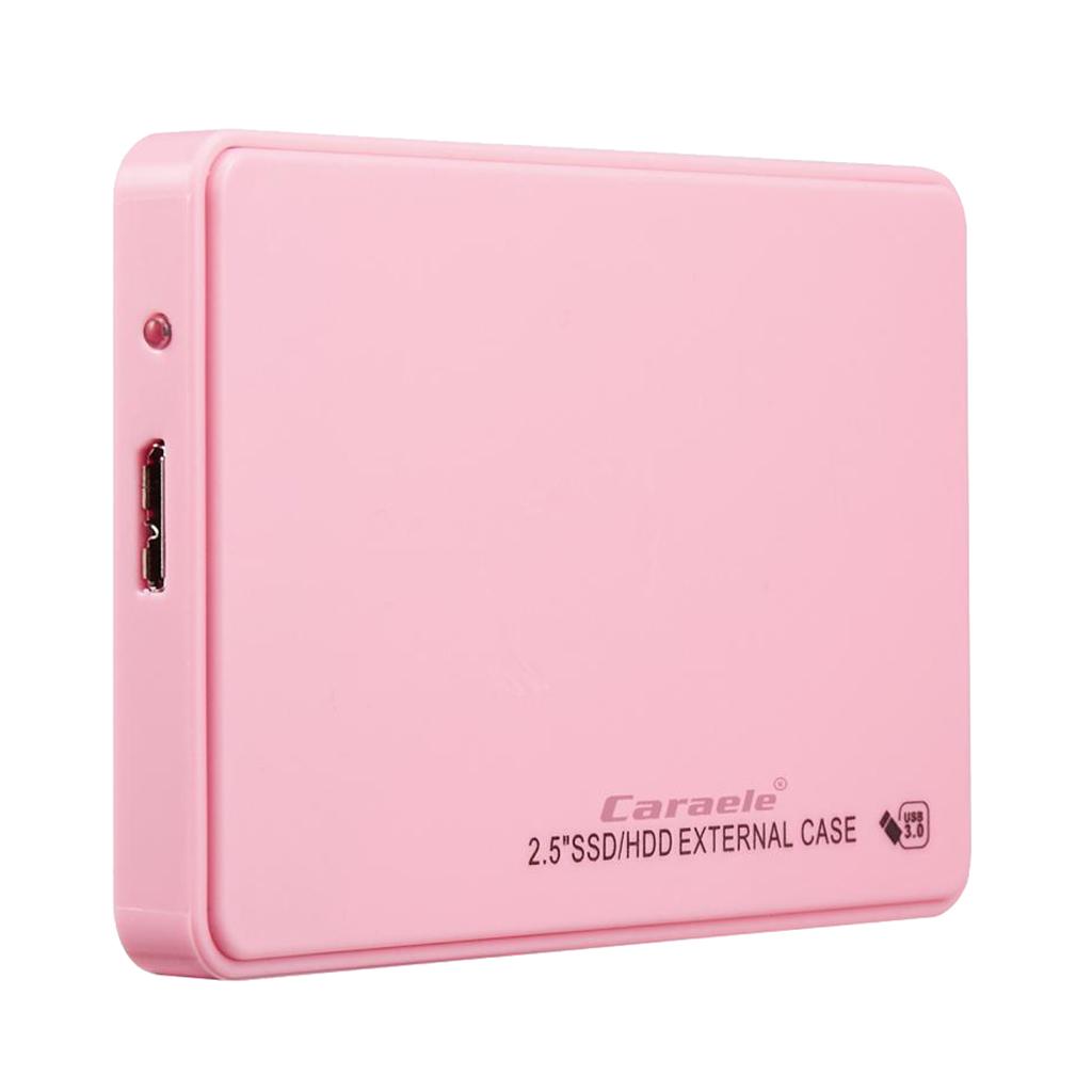 USB3.0 2.5" SATA External Hard Drive Mobile Disk HD Enclosure,Pink 500GB
