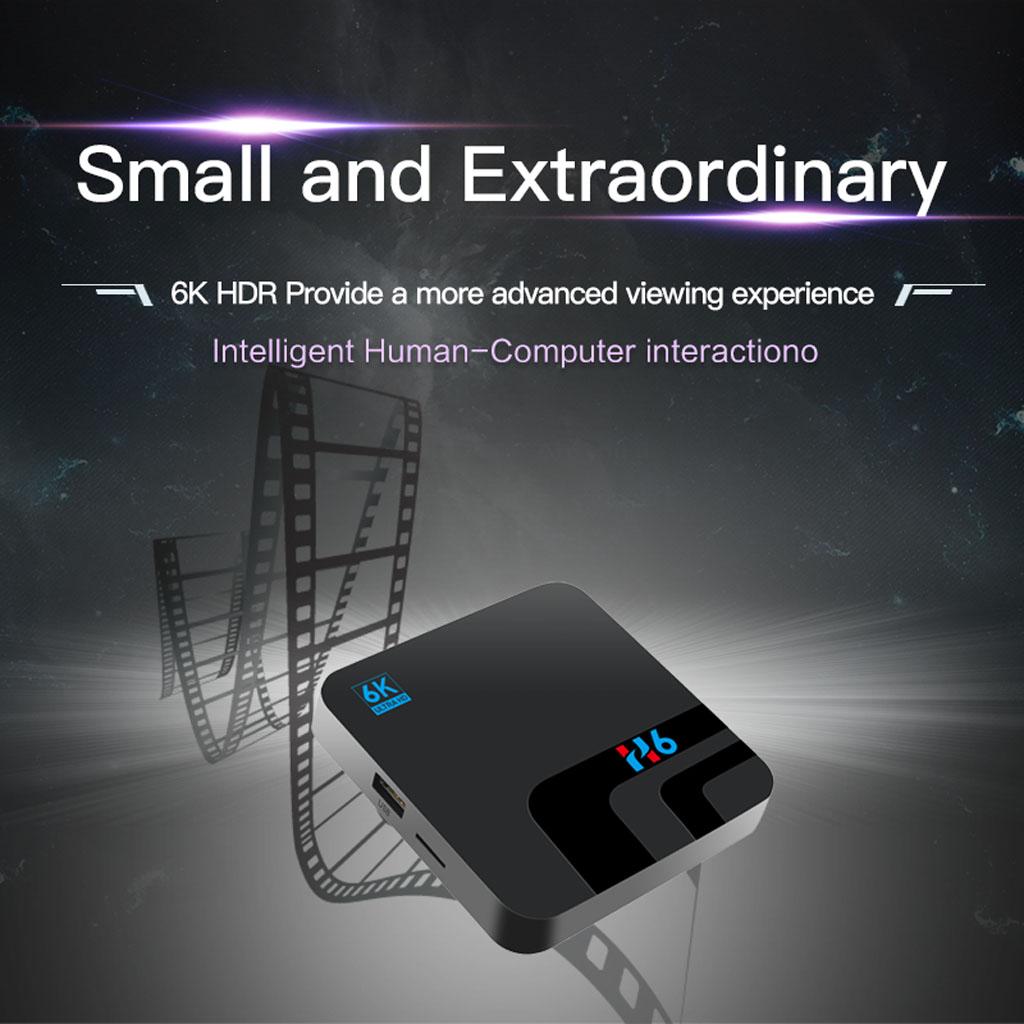Smart TV BOX 4G DDR3 32G EMMC ROM Set-top Box 6K 3D H.265 Wifi Media Player