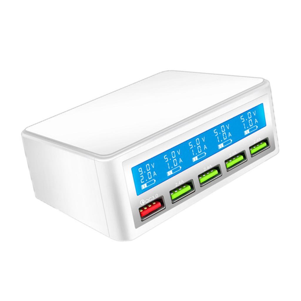 Smart 5-Port USB Phone Fast Charging Power Socket Adapter w/ UK Plug