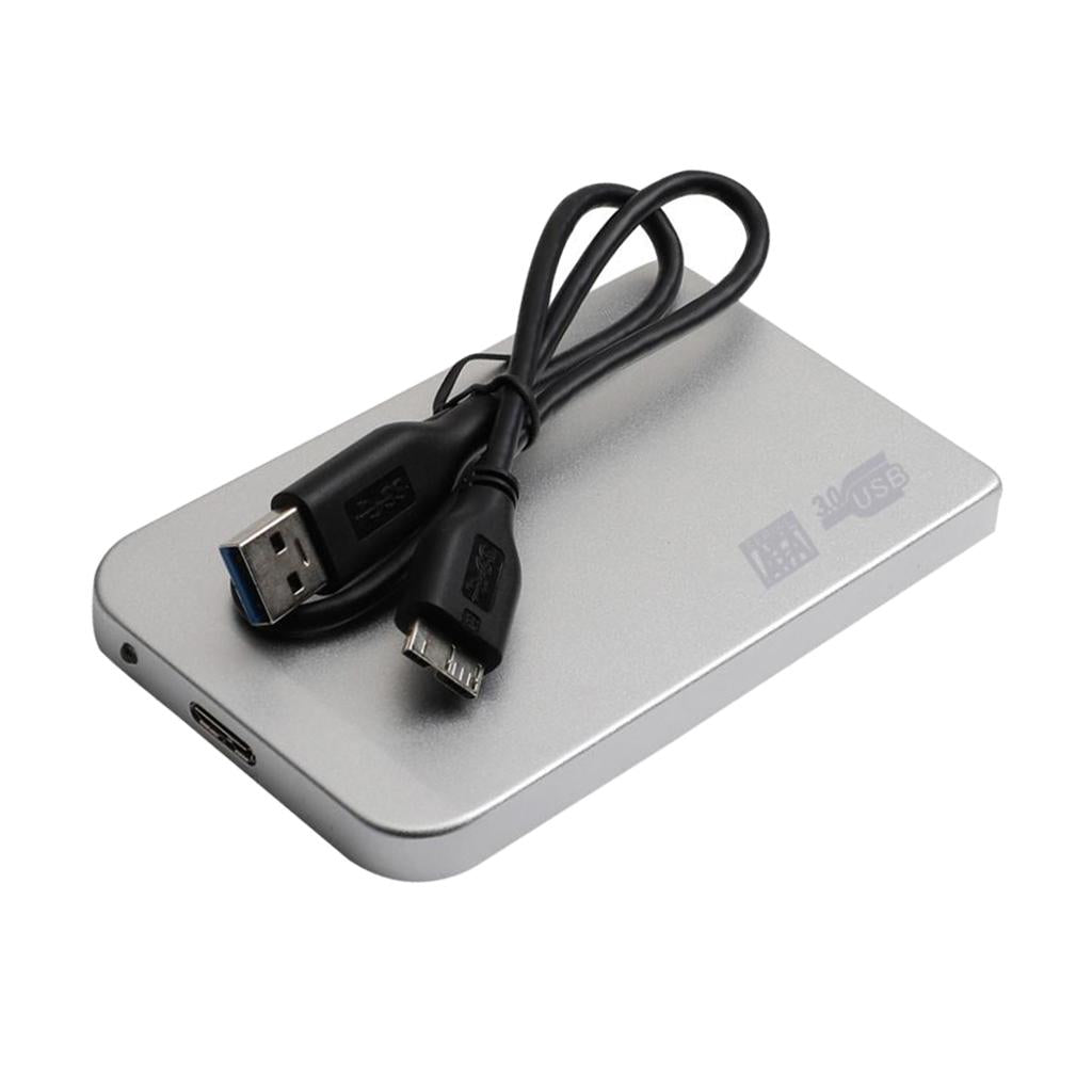 USB3.0 2.5" HDD External Mobile Hard Disk Storage Drive Silver 1T