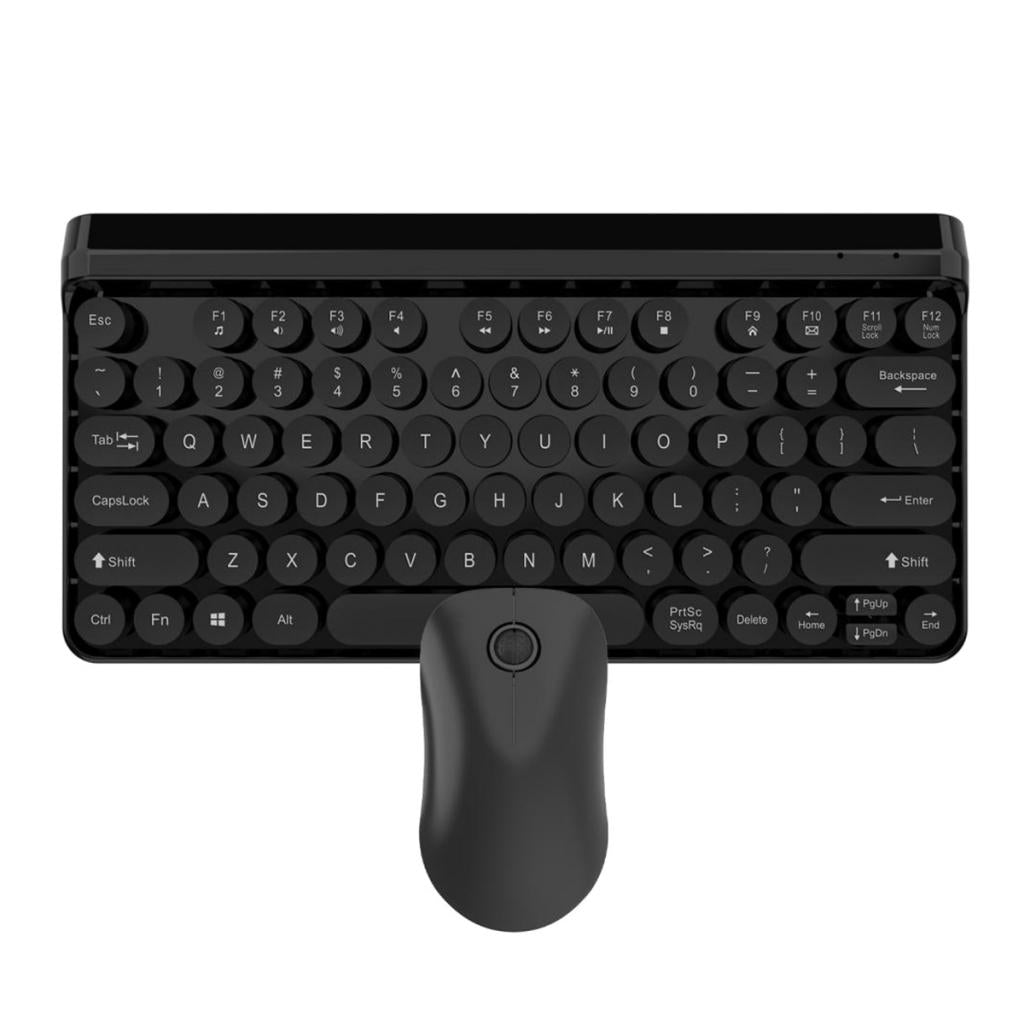 L100 2.4G Wireless Keyboard Punk Key Cap Ultra-thin Mouse Keyboard Set Black