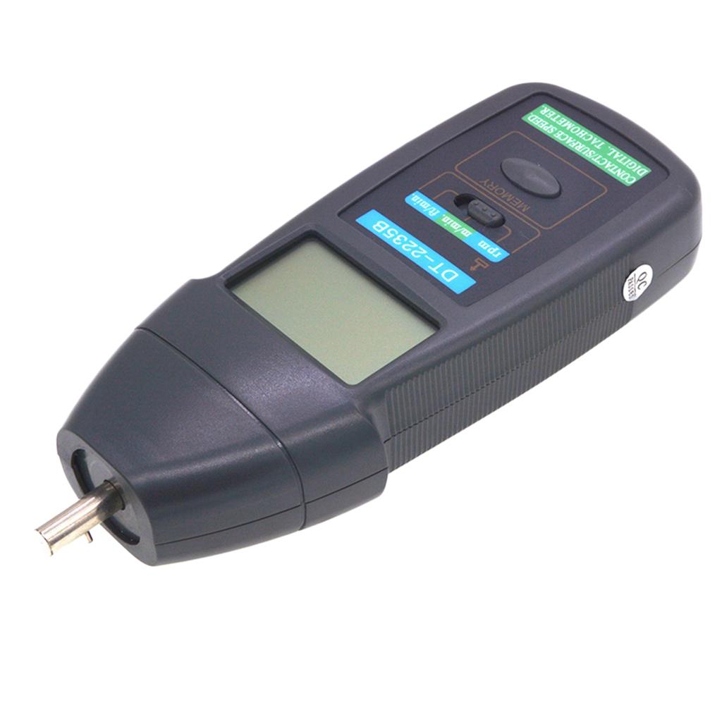 DT-2235B Digital Tachometer Contact RPM Tach Tester Motor Speed Gauge