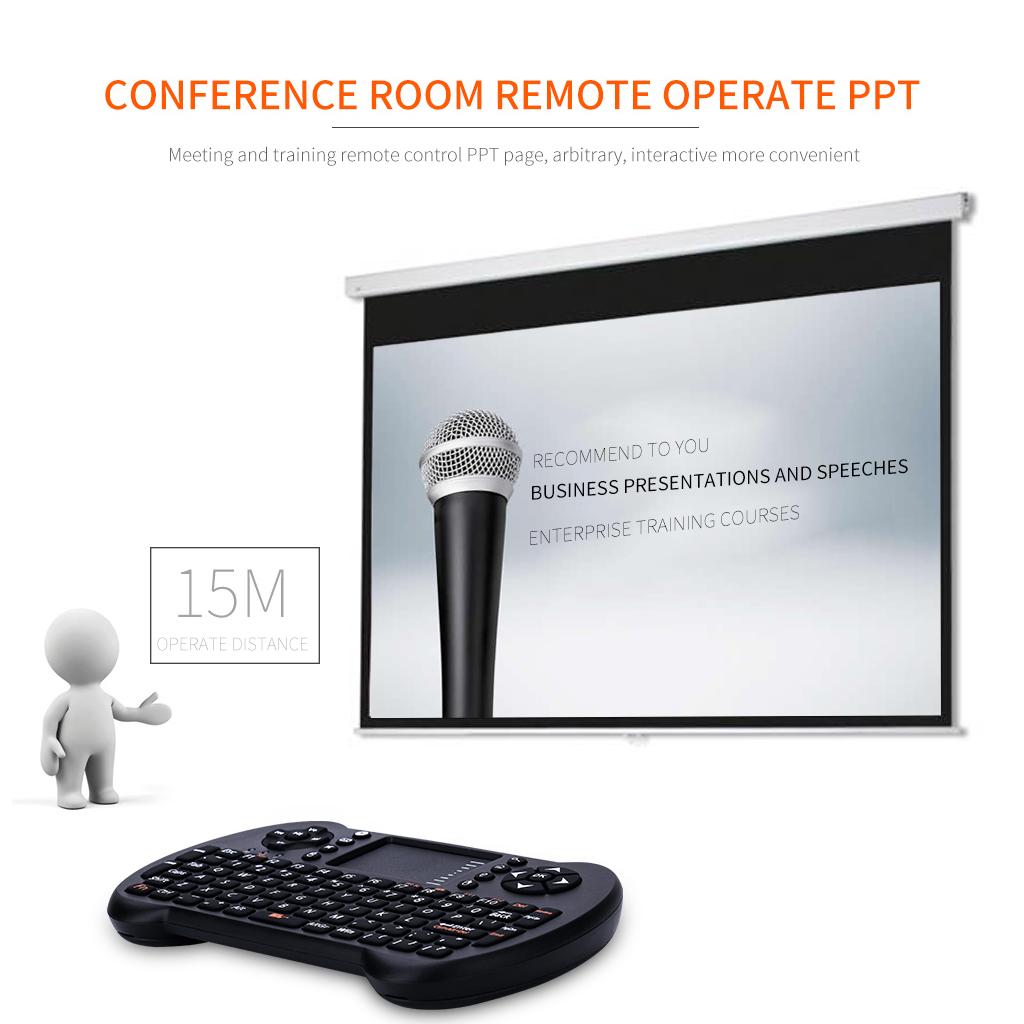 S501 Mini Keyboard Wireless USB Mini Keyboard Touchpad for Android TV ...