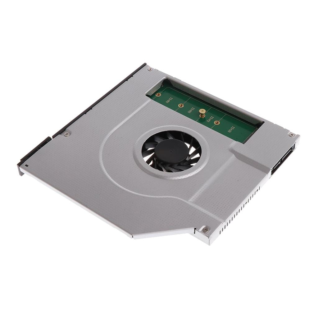 2nd Drive Caddy Frame M.2 NGFF SSD to SATA for 9.5mm DVD-ROM Laptop
