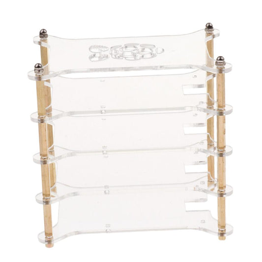 4-Layers Acrylic Case Box Enclosure for Raspberry Pi 4B / 3B+ / 3B / 2B / B+