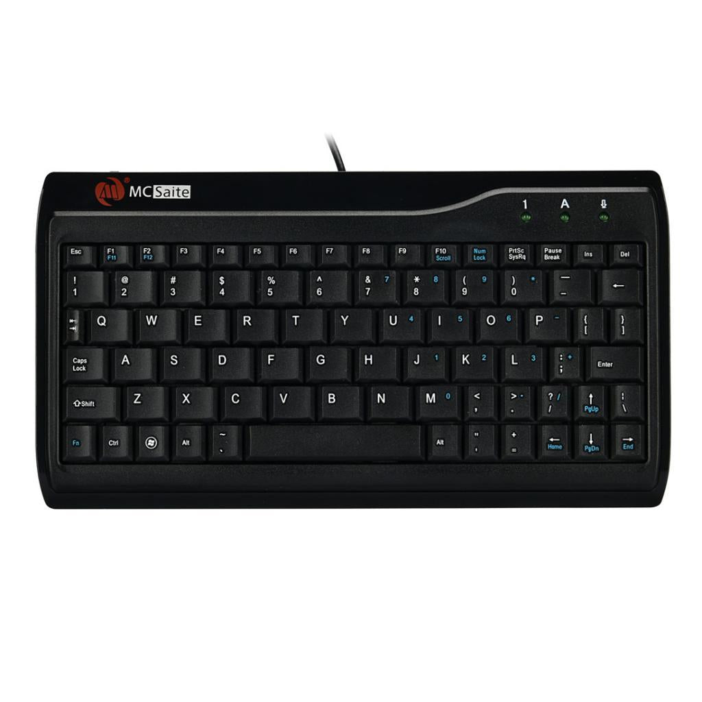 MCSaite Ultra Slim Full Size Mute Wired USB Mini Keyboard For PC Computer