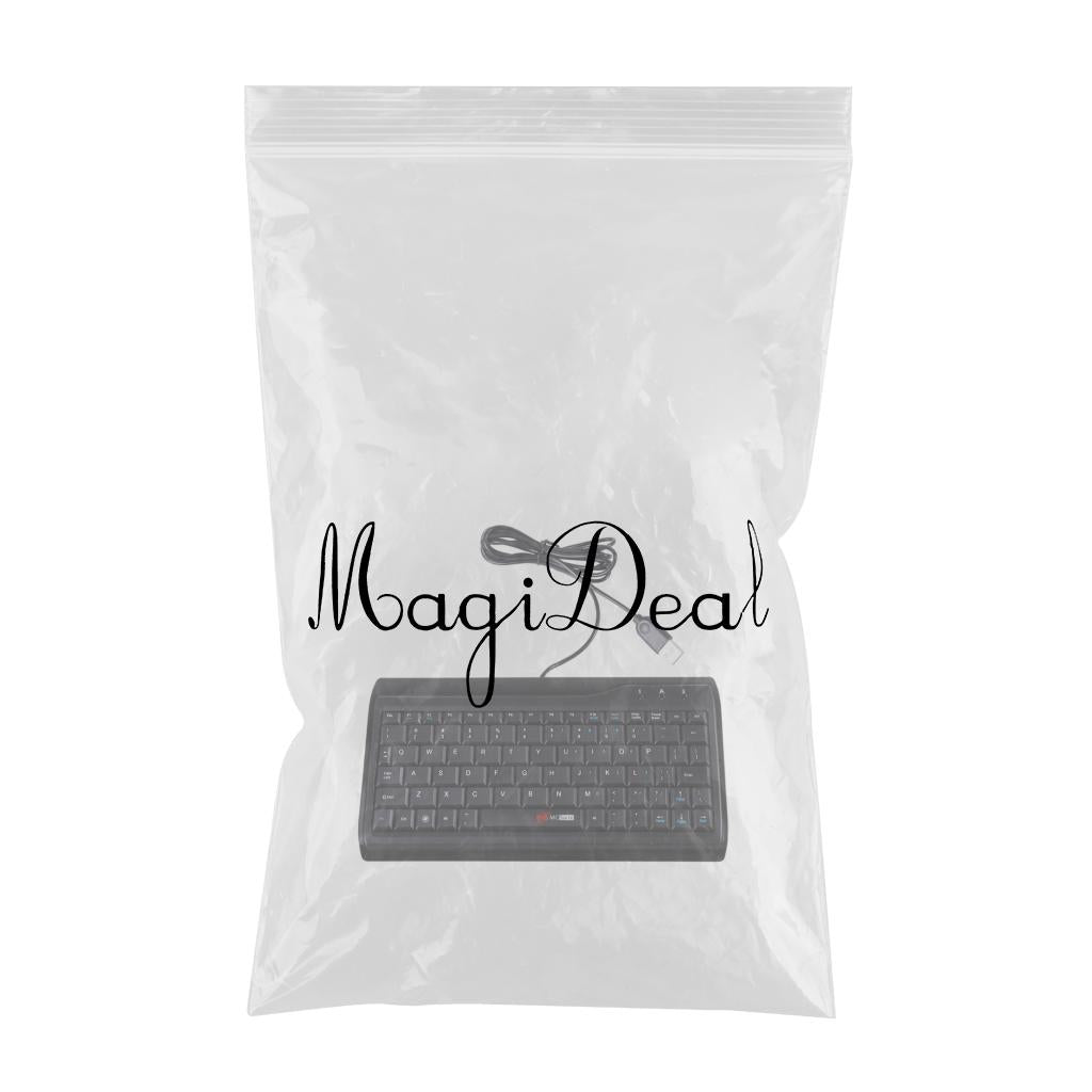 MCSaite Ultra Slim Full Size Mute Wired USB Mini Keyboard For PC Computer