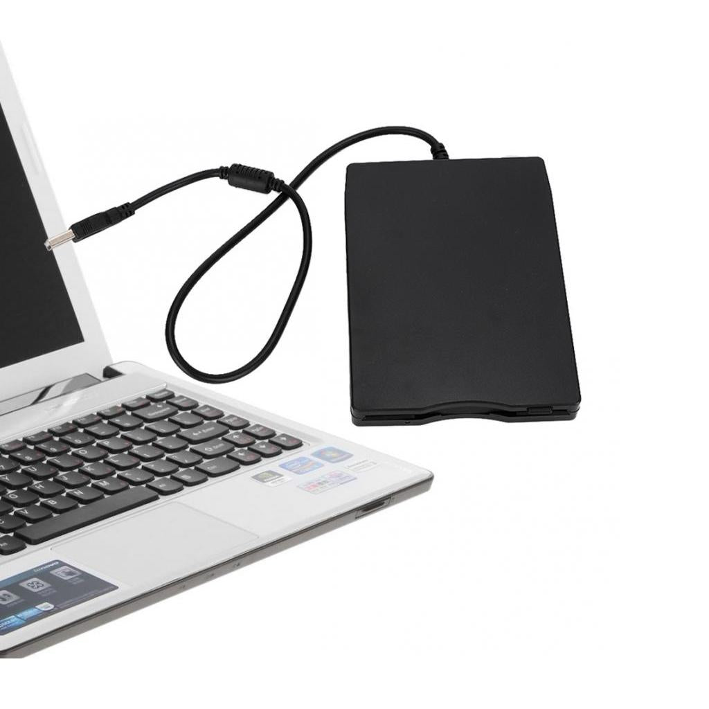1.44MB USB2.0 Portable External Mobile Floppy Disk Drive Black