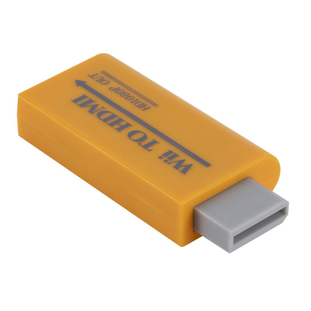 WII To HDMI Converter Adapter 1080P HD Upscale 3.5mm Audio Output System