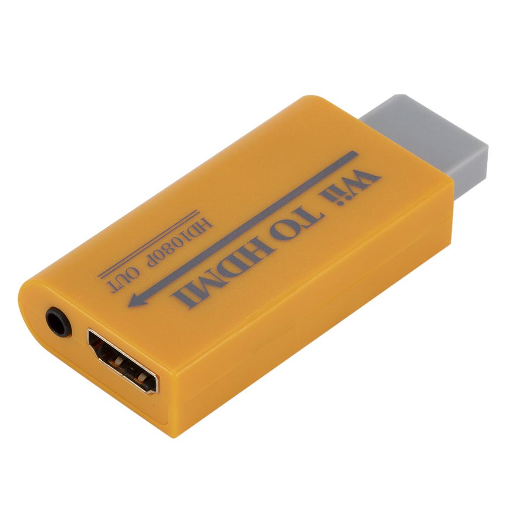WII To HDMI Converter Adapter 1080P HD Upscale 3.5mm Audio Output System