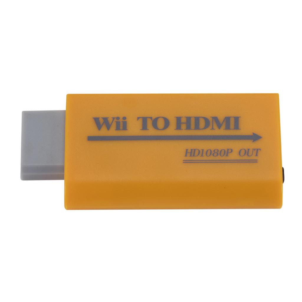 WII To HDMI Converter Adapter 1080P HD Upscale 3.5mm Audio Output System