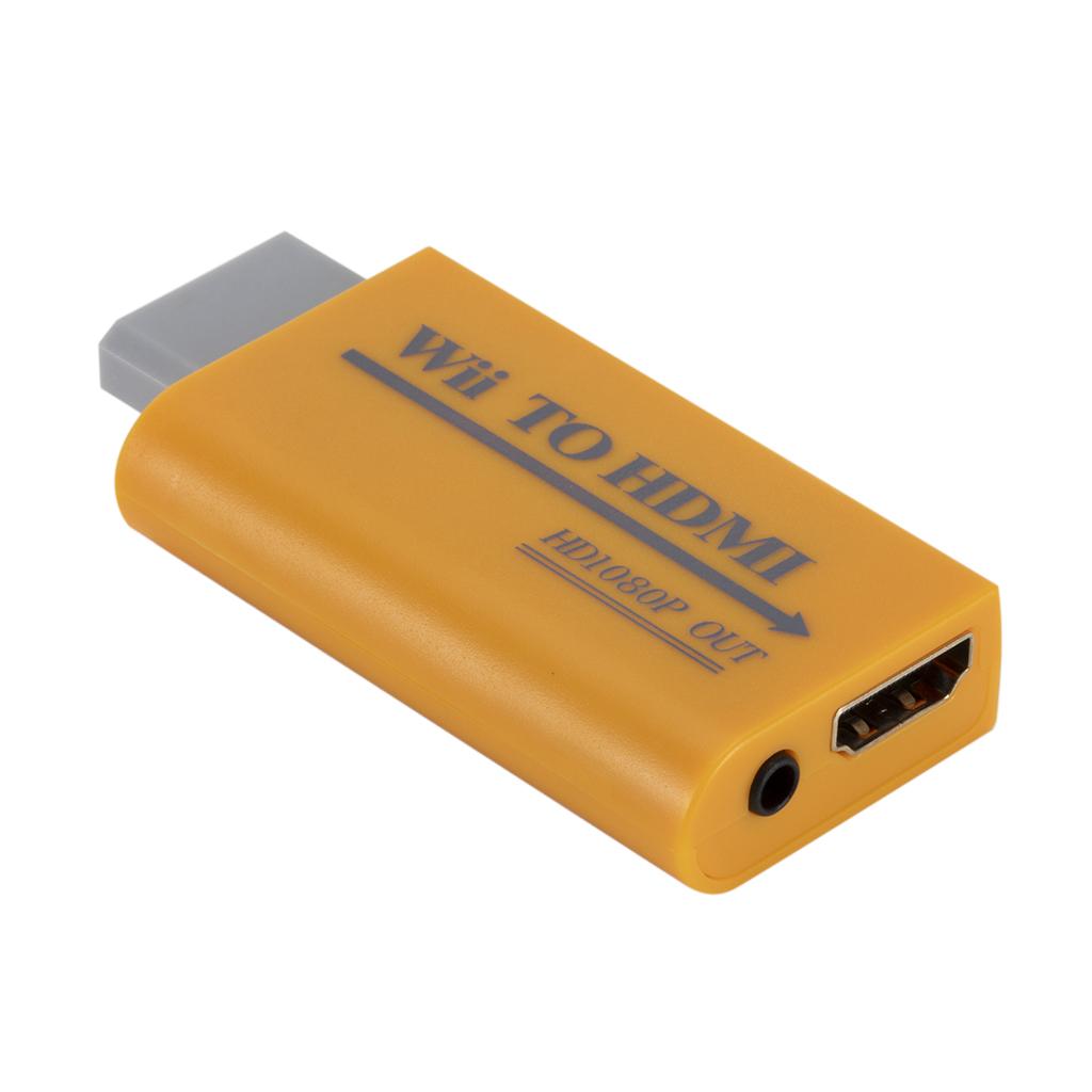 WII To HDMI Converter Adapter 1080P HD Upscale 3.5mm Audio Output System