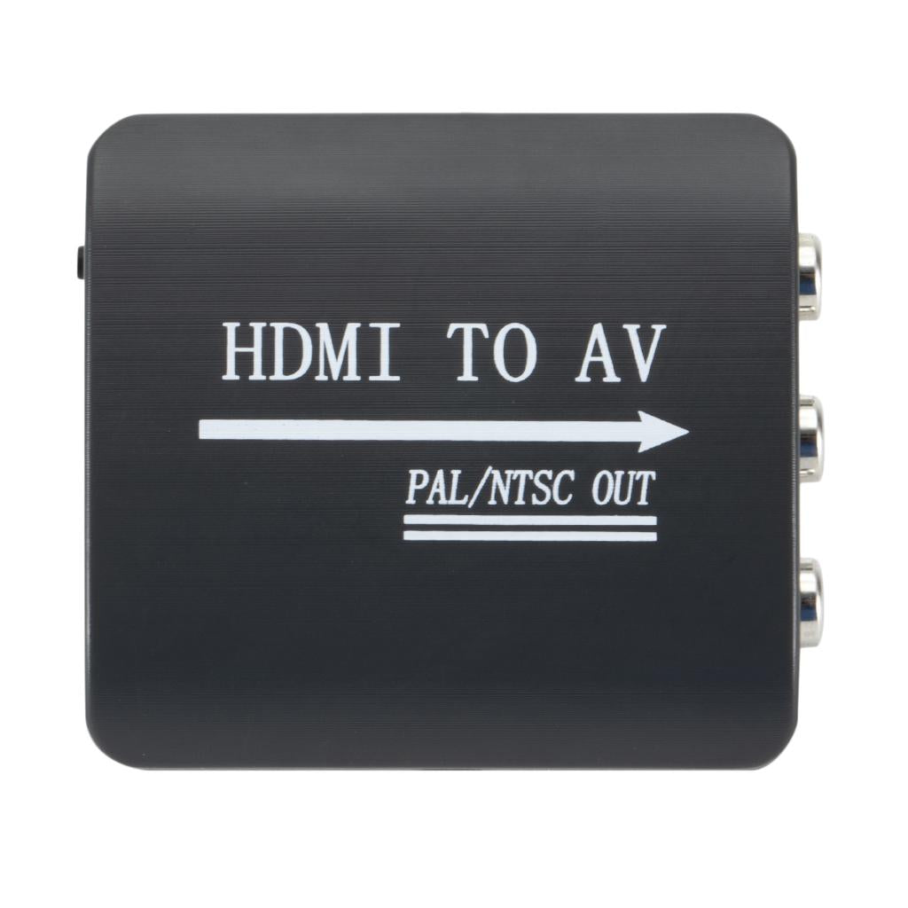 HDMI to 3 Composite RCA AV CVBS S-Video R/L Audio Converter Adapter Upscaler