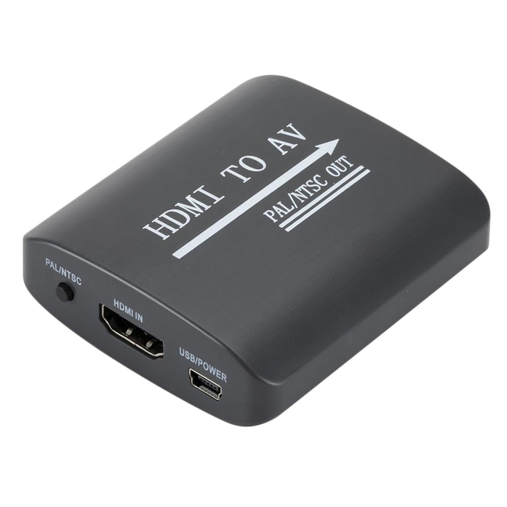 HDMI to 3 Composite RCA AV CVBS S-Video R/L Audio Converter Adapter Upscaler
