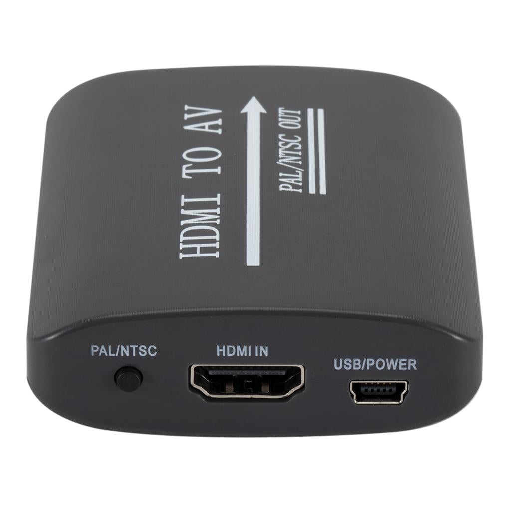HDMI to 3 Composite RCA AV CVBS S-Video R/L Audio Converter Adapter Upscaler