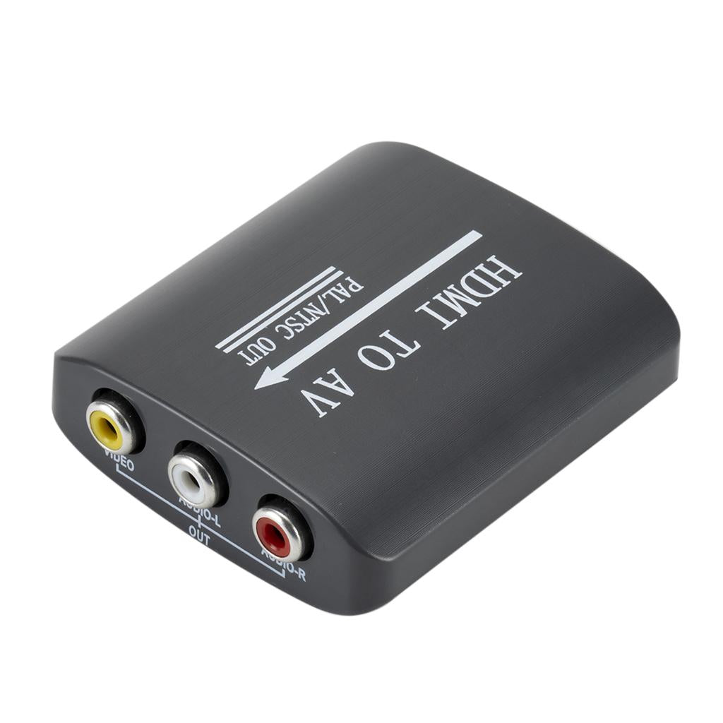 HDMI to 3 Composite RCA AV CVBS S-Video R/L Audio Converter Adapter Upscaler