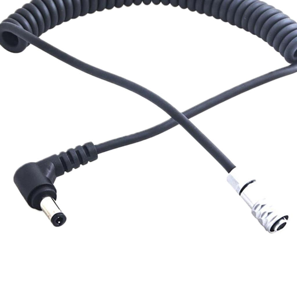 DC Plug Power Supply Cable Spiral Cord 12V for BMPCC 4K Blackmagic 5525