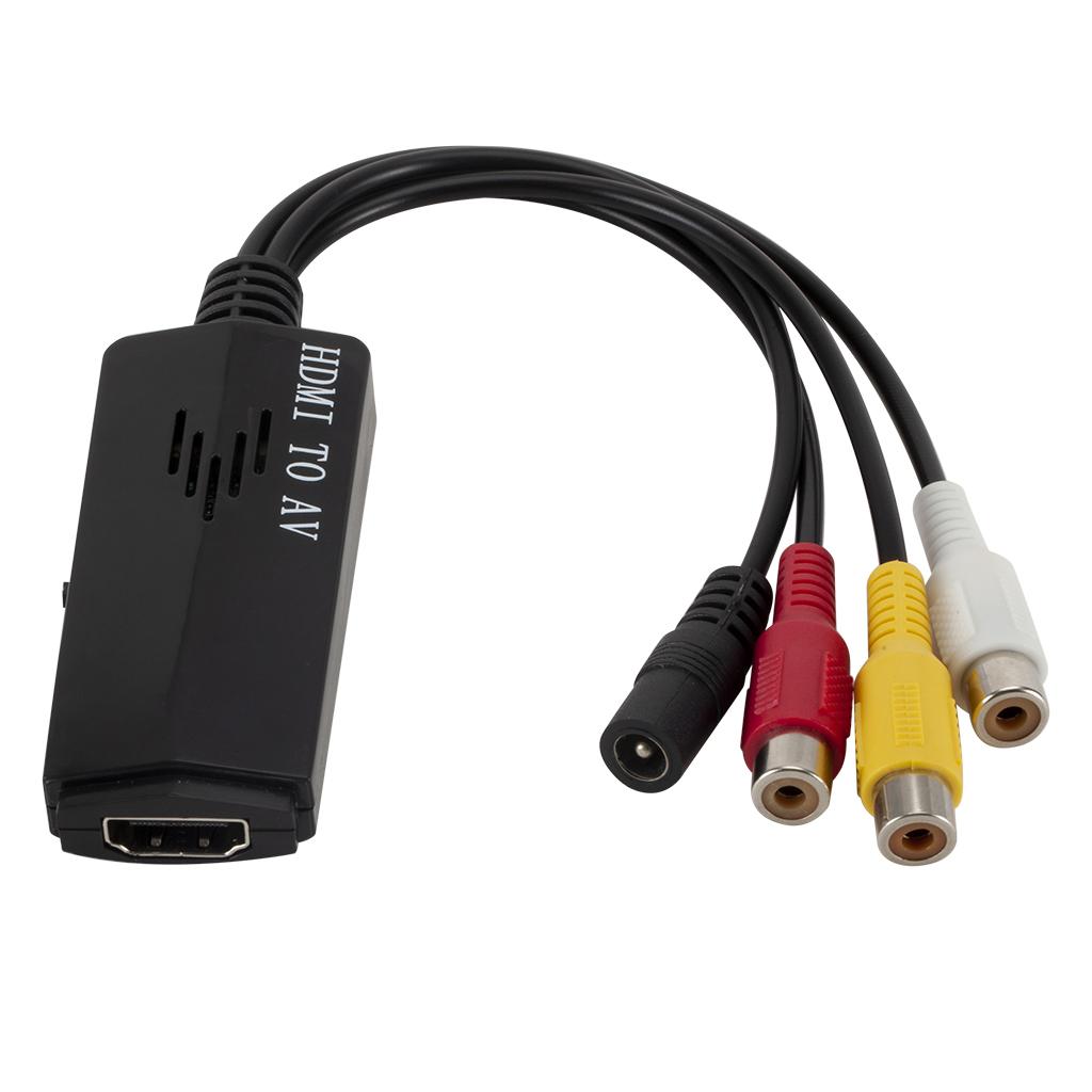 HDMI to AV RCA HD Audio Video Converter Cable Male to Female Short Cable
