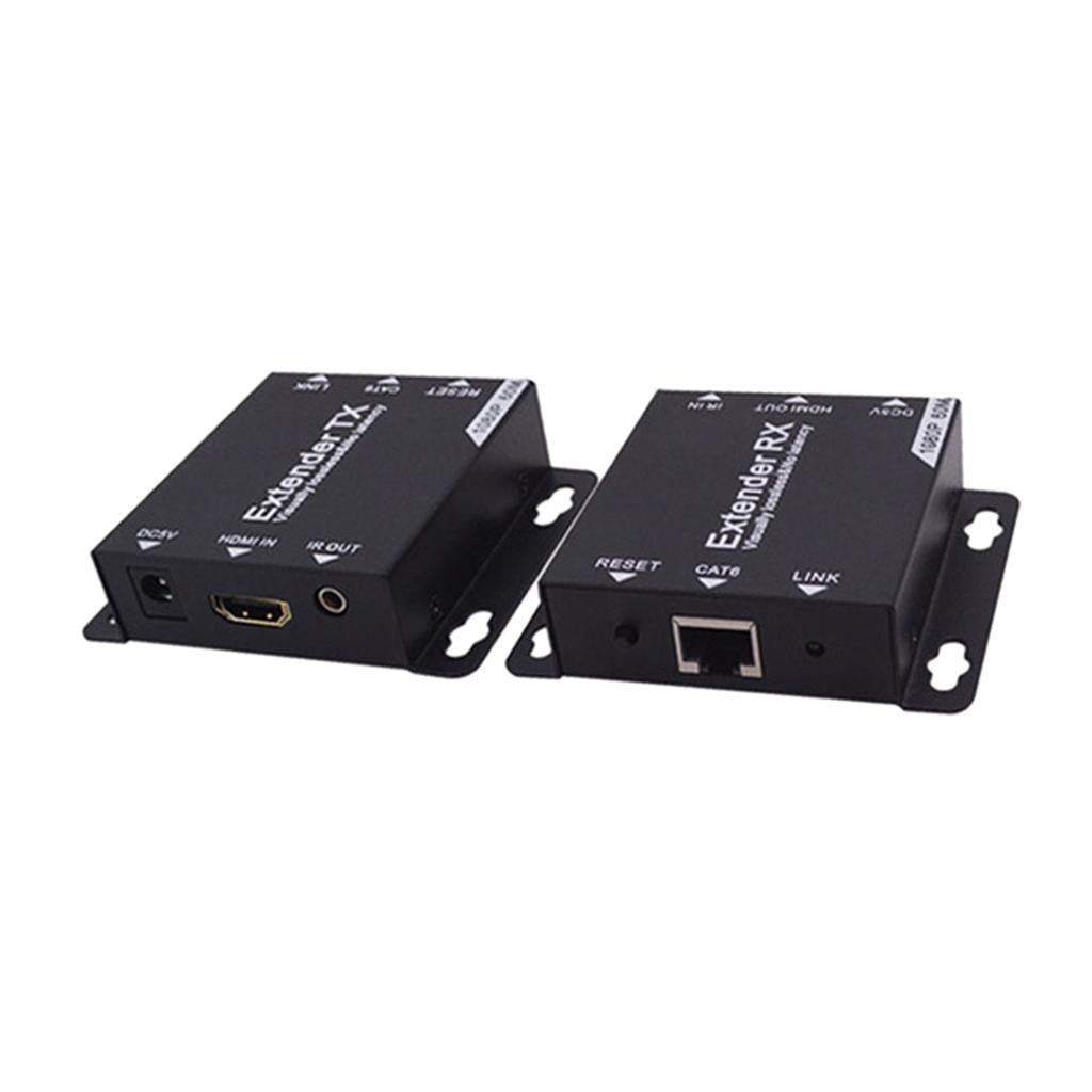 HDMI Extender Transmitter Receiver 60M Cat6 / 7 RJ45 Cable NO Power Supply