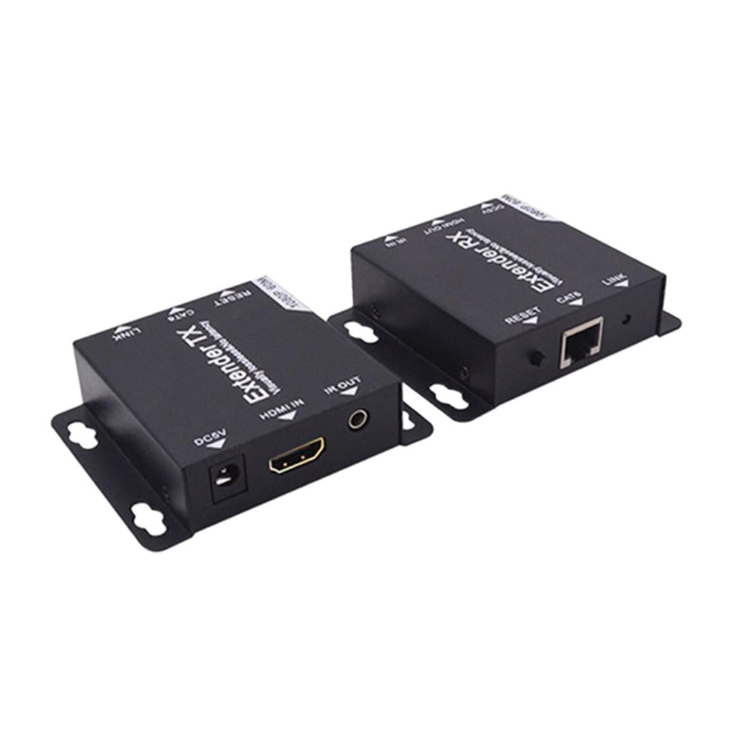 HDMI Extender Transmitter Receiver 60M Cat6 / 7 RJ45 Cable NO Power Supply