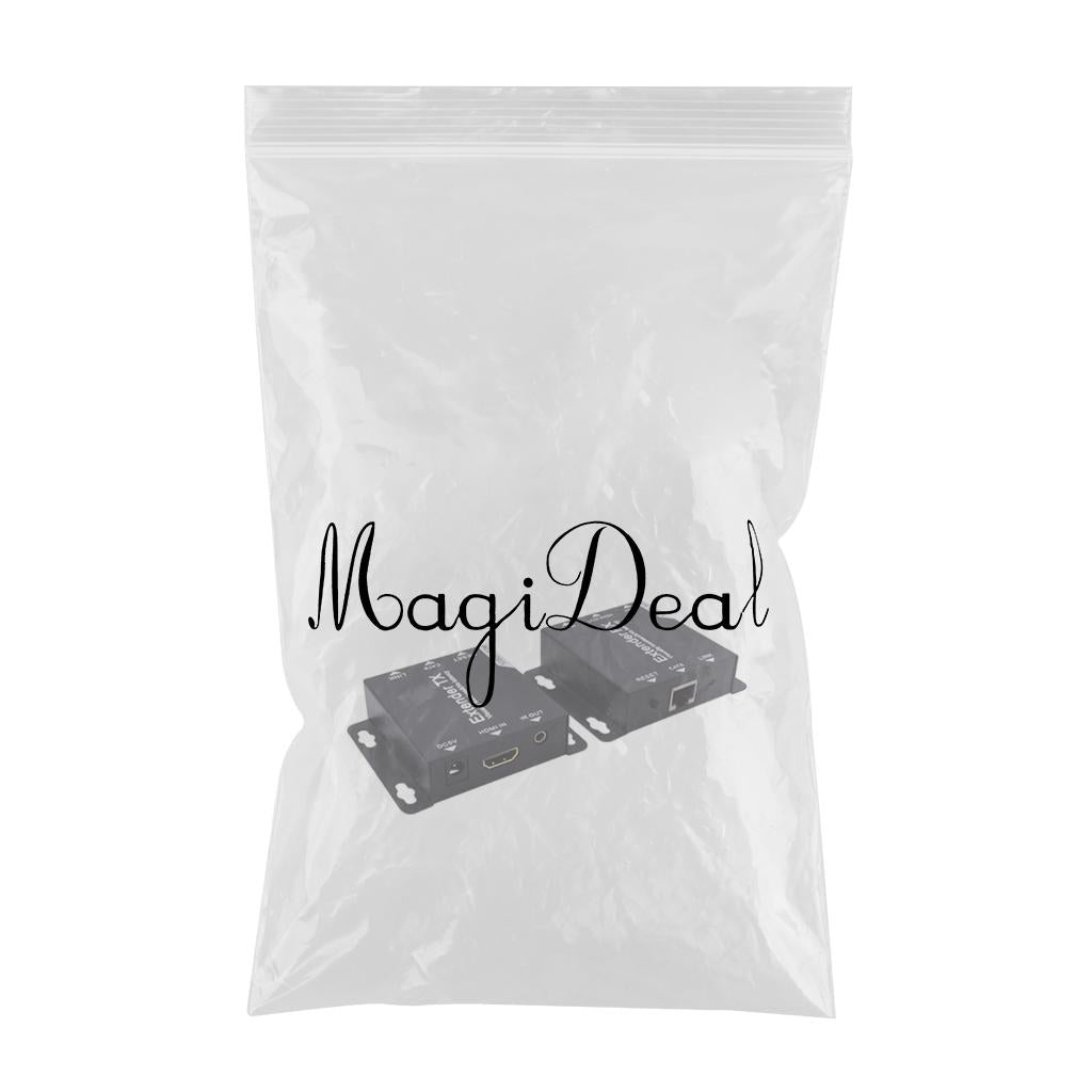 HDMI Extender Transmitter Receiver 60M Cat6 / 7 RJ45 Cable NO Power Supply