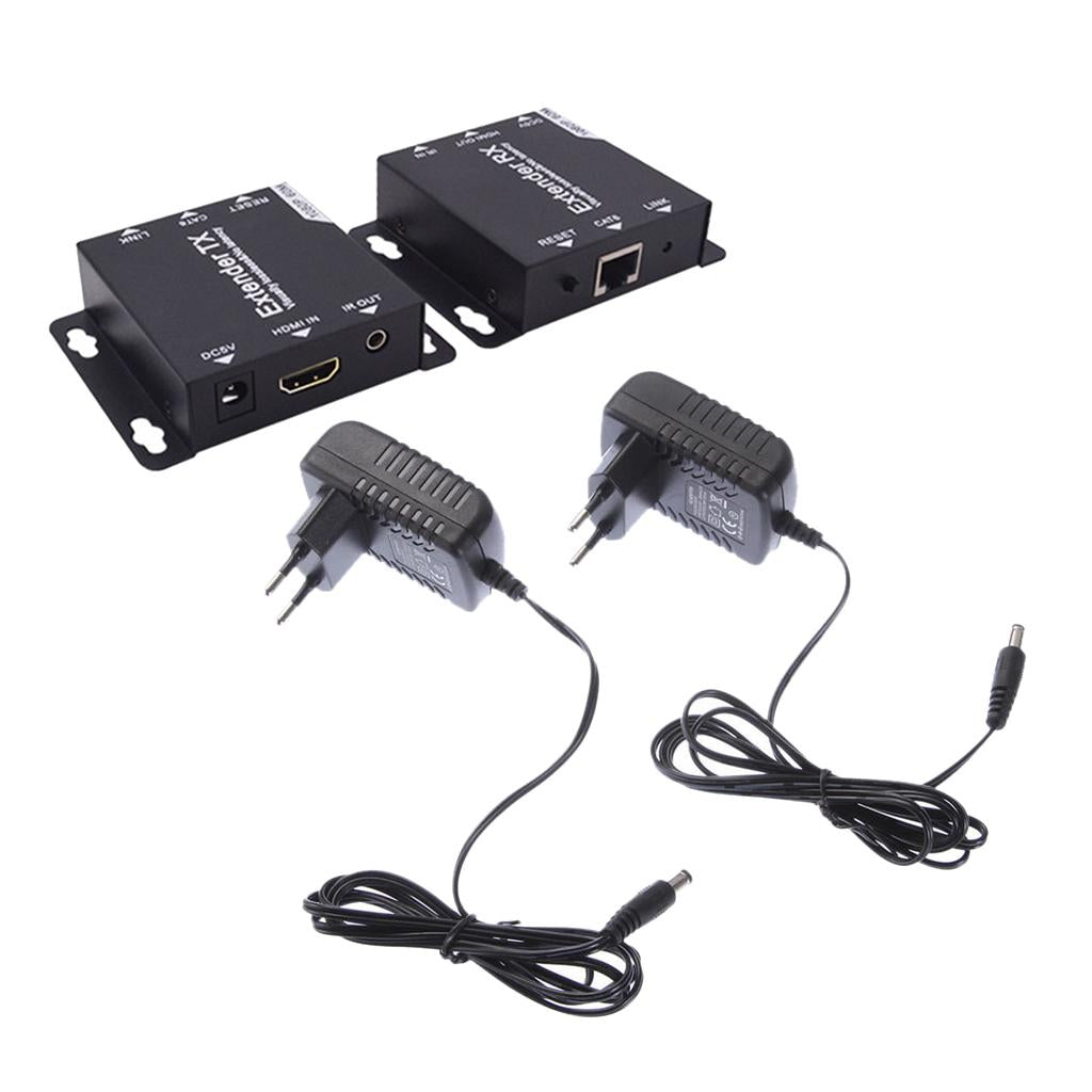 4K 1080P HDMI Extender Transmitter Receiver 60M Over Cat6 / 7 RJ45 LAN Cable