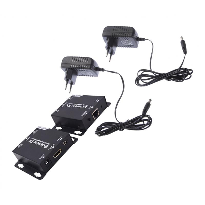 4K 1080P HDMI Extender Transmitter Receiver 60M Over Cat6 / 7 RJ45 LAN Cable
