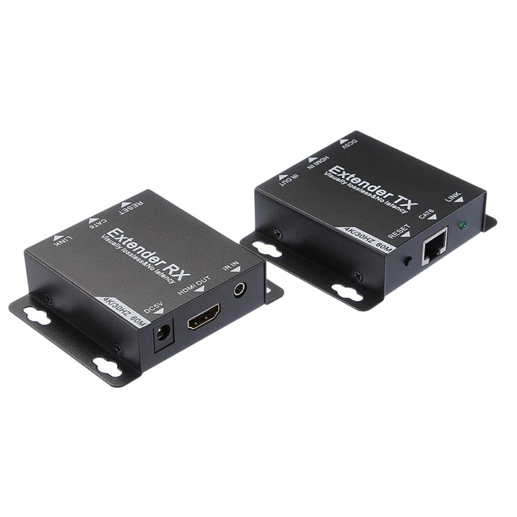 HDMI Extender Transmitter Receiver 60M Cat6/7 RJ45 Network Cable No Power