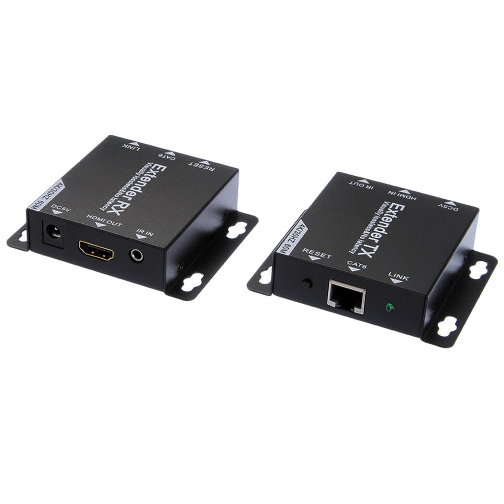 HDMI Extender Transmitter Receiver 60M Cat6/7 RJ45 Network Cable No Power