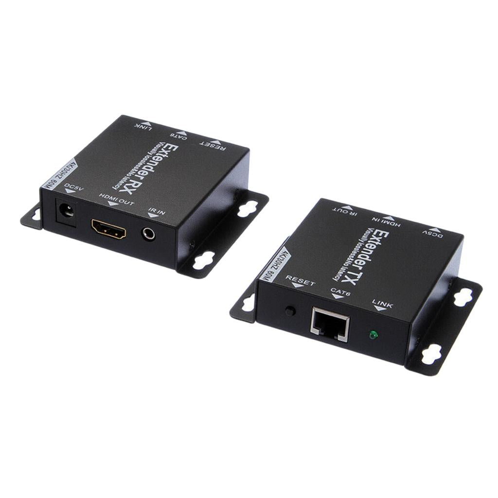 HDMI Extender Transmitter Receiver 60M Cat6/7 RJ45 Network Cable No Power