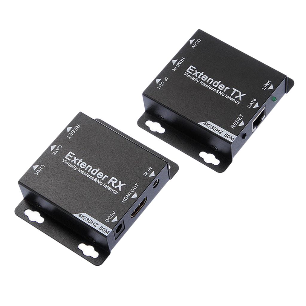 HDMI Extender Transmitter Receiver 60M Cat6/7 RJ45 Network Cable No Power