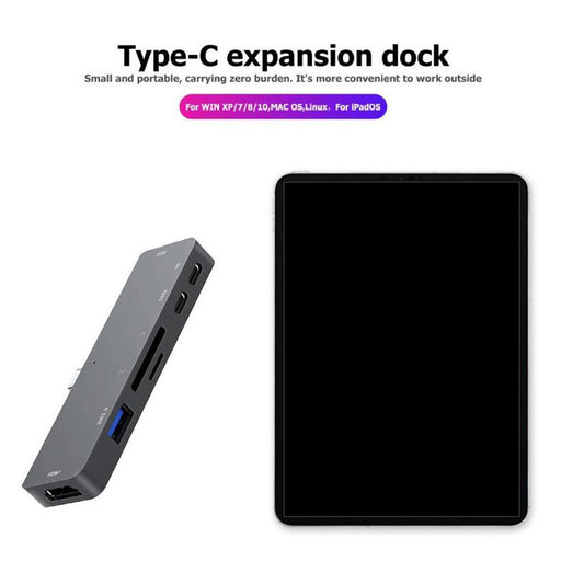4K 7 In 1 Type C HUB USB-C multifunction to HDMI Adapter for iPad Pro 2018