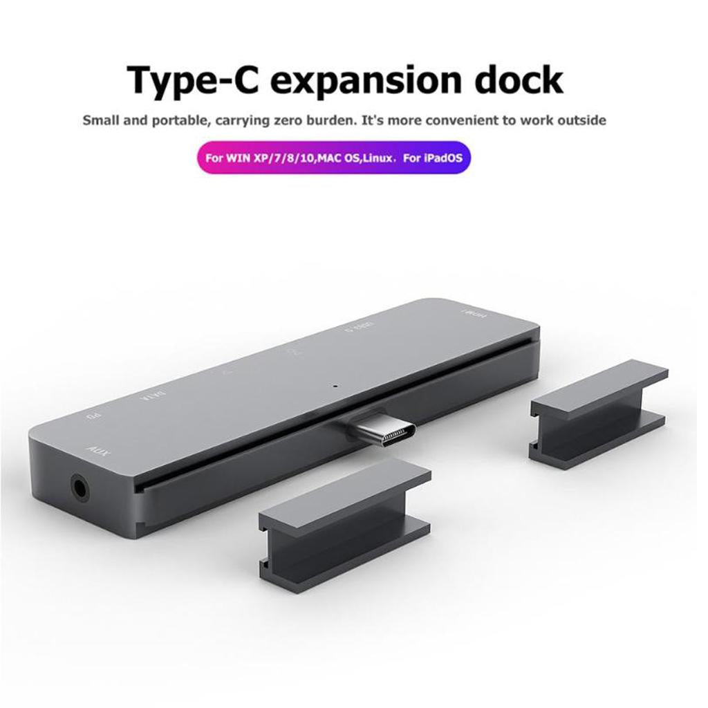 4K 7 In 1 Type C HUB USB-C multifunction to HDMI Adapter for iPad Pro 2018