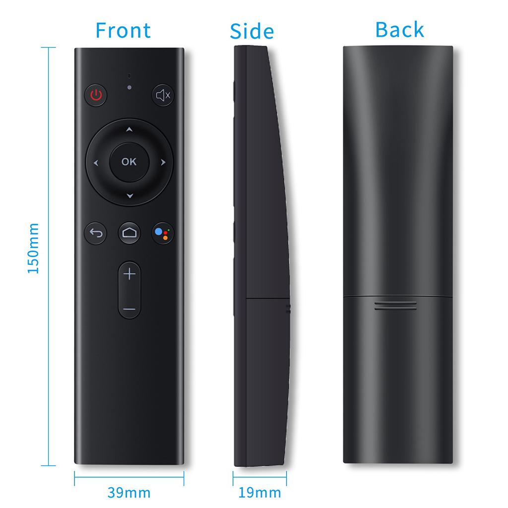 Q8 Black Mini Google Voice Control Wireless Mouse Keyboard For TV Box PAD