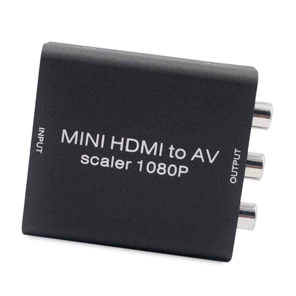 HDMI to AV 3 RCA CVBS Converter 1080P Video Audio Adapter Supports PAL/NTSC