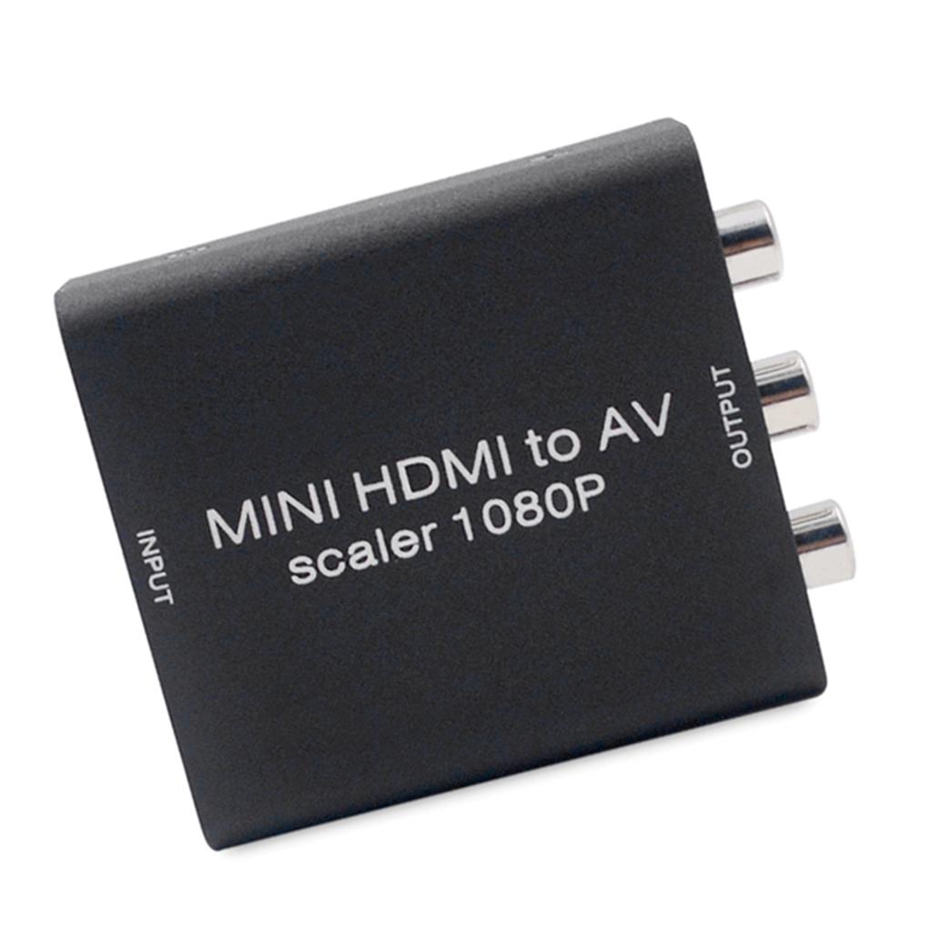 HDMI to AV 3 RCA CVBS Converter 1080P Video Audio Adapter Supports PAL/NTSC