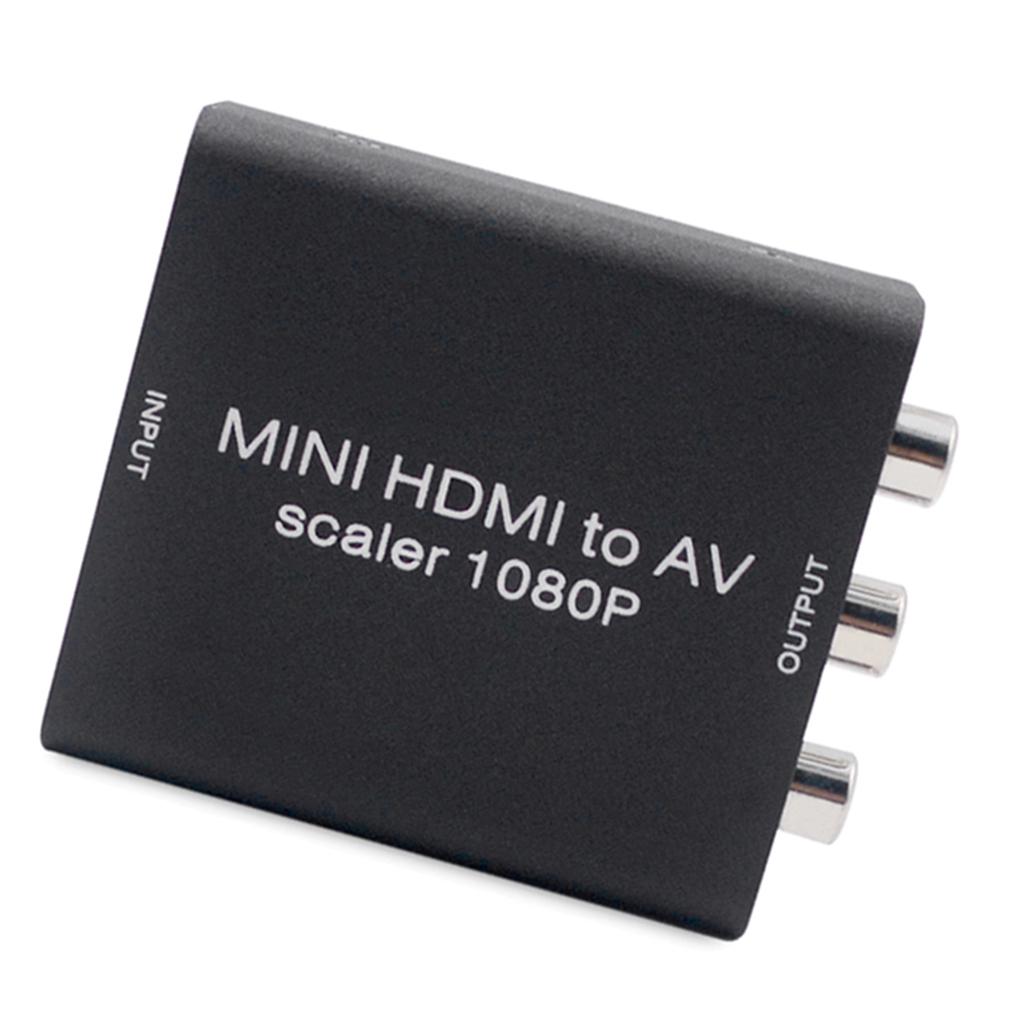 HDMI to AV 3 RCA CVBS Converter 1080P Video Audio Adapter Supports PAL/NTSC