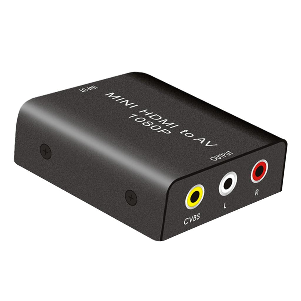 HDMI to AV 3 RCA CVBS Converter 1080P Video Audio Adapter Supports PAL/NTSC