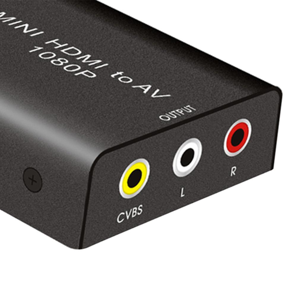 HDMI to AV 3 RCA CVBS Converter 1080P Video Audio Adapter Supports PAL/NTSC