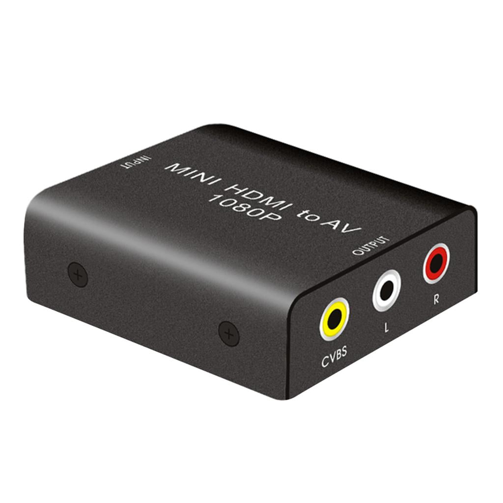 HDMI to AV 3 RCA CVBS Converter 1080P Video Audio Adapter Supports PAL/NTSC