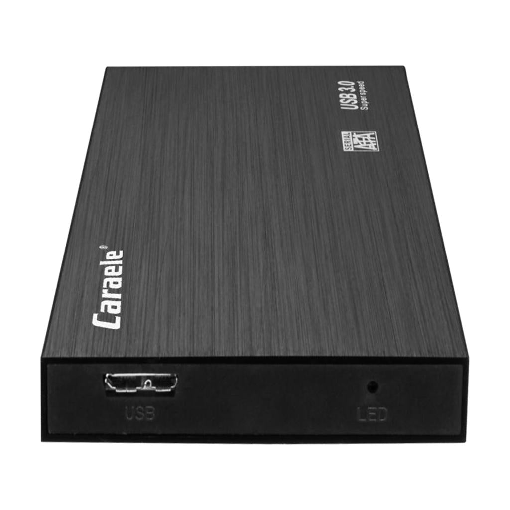 High Speed External Portable Shockproof USB 3.0 Mobile Hard Disk Black 1T