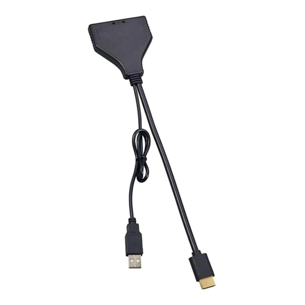 HDMI 2.0 1 in 2 Out Splitter HD Male to 2 HDMI Female UHD Adapter Converter