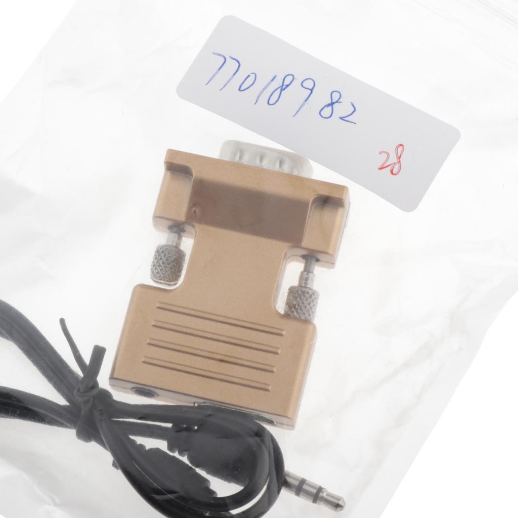1080P HDMI Female to VGA Male with Audio Cable Converter Adapter Golden