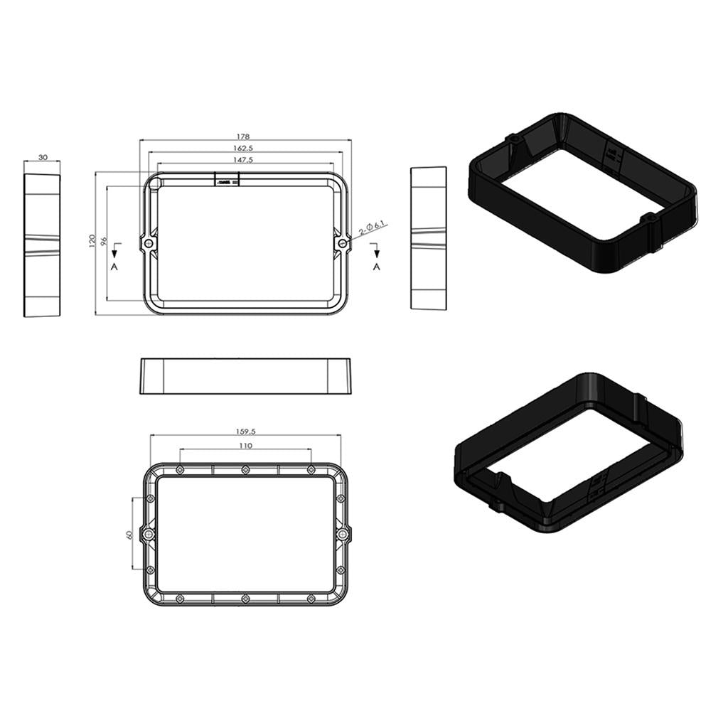 Resin Vat with 5 FEP Film for Wanhao D7 DLP SLA Photon 3D Printer