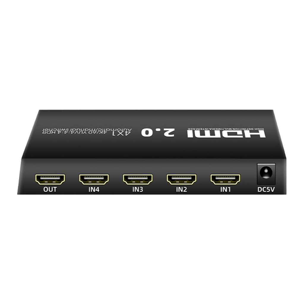 HDMI 2.0 4 in 1 out HD Automatic Manual Switcher 4K Synchronous HDMI Adapter