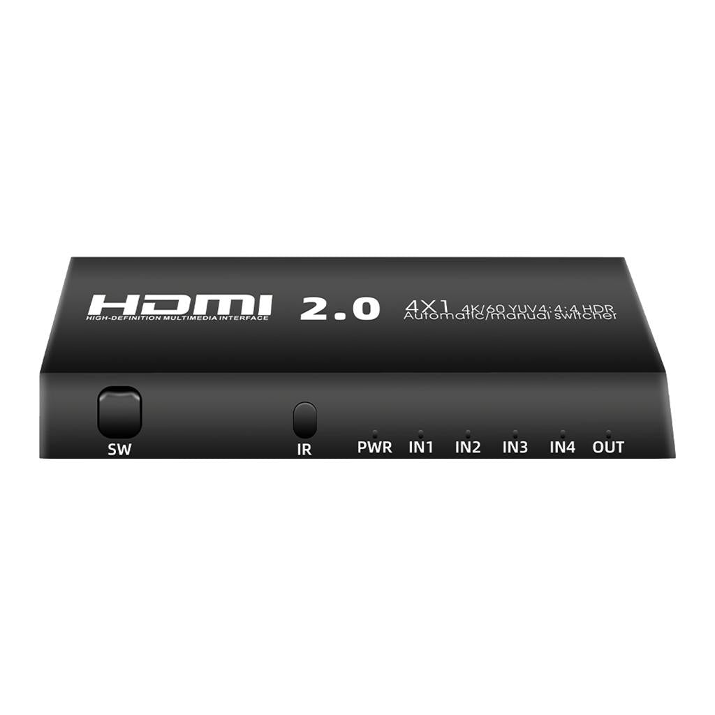 HDMI 2.0 4 in 1 out HD Automatic Manual Switcher 4K Synchronous HDMI Adapter
