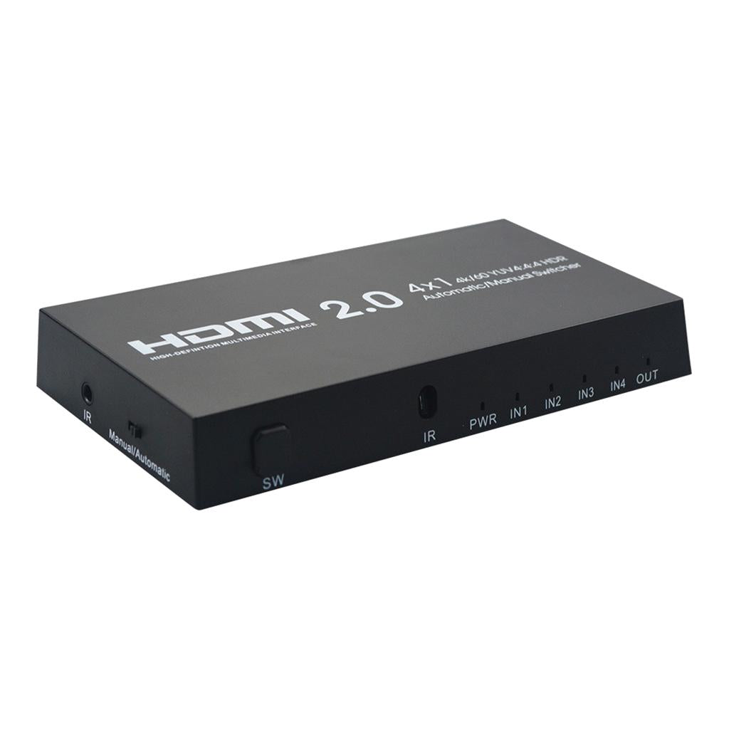 HDMI 2.0 4 in 1 out HD Automatic Manual Switcher 4K Synchronous HDMI Adapter