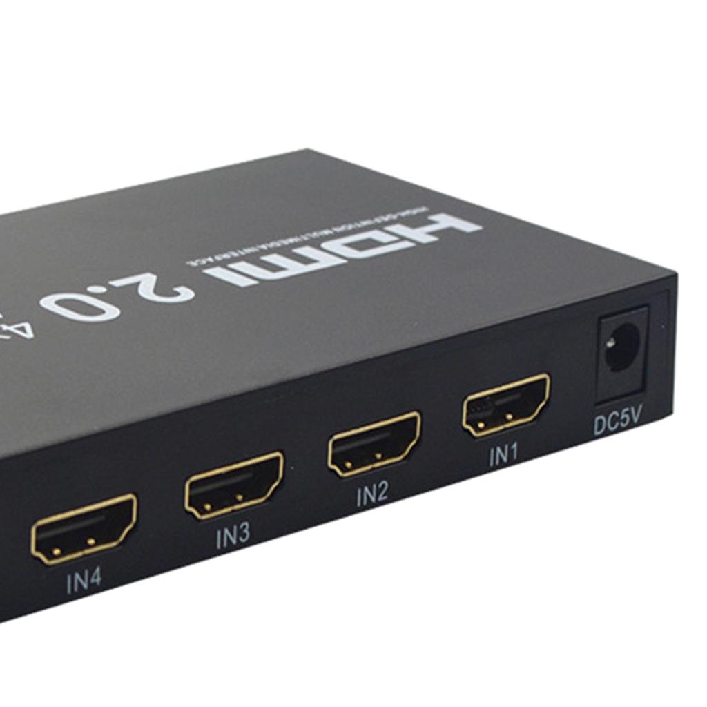 HDMI 2.0 4 in 1 out HD Automatic Manual Switcher 4K Synchronous HDMI Adapter