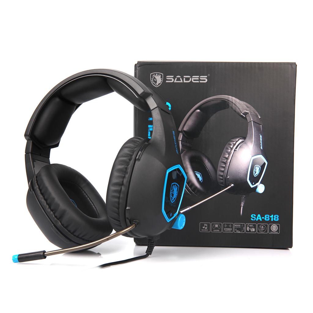 3.5mm Headset Stereo Headphone Ear-Cup Adjustable Microphone For Smart Phone