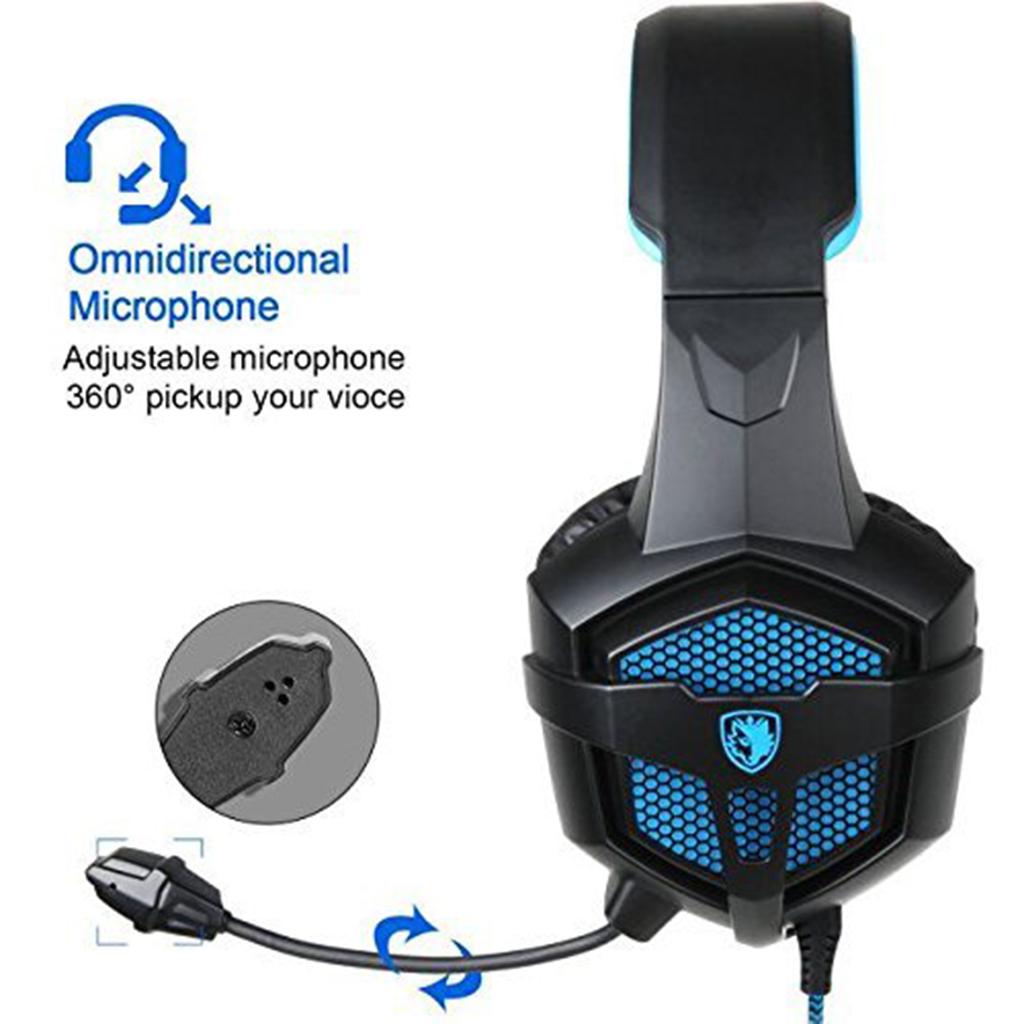 3.5mm Jack Headset Wired Headphone EarBuds Earpiece Adjustable Microphone